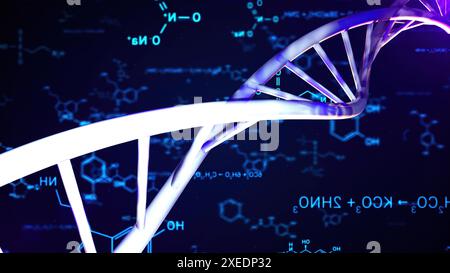 Elica di DNA astratta Foto Stock