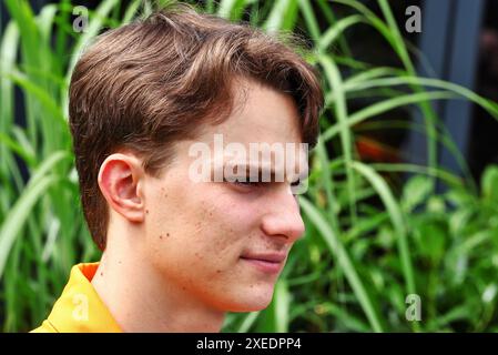 Spielberg, Austria. 27 giugno 2024. Oscar Piastri (AUS) McLaren. Campionato del mondo di Formula 1, Rd 11, Gran Premio d'Austria, giovedì 27 giugno 2024. Spielberg, Austria. Crediti: James Moy/Alamy Live News Foto Stock