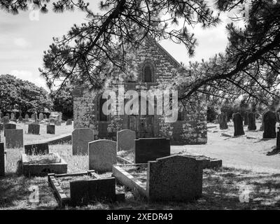 TROON CEMETERY E CHAPEL NEWTON ROAD CAMBORNE CORNWALL Foto Stock