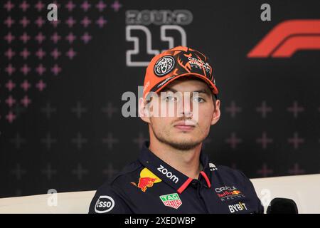 Max Verstappen (NED) - Oracle Red Bull Racing - Red Bull RB20 - Honda RBPT durante la Formula 1 Qatar Airways Austrian Grand Prix 2024, RedBull Ring, Spielberg, Austria dal 27 al 30 giugno 2024 Foto Stock