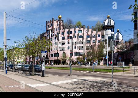 Foto della capitale della Sassonia-Anhalt Magdeburg an der Elbe Foto Stock