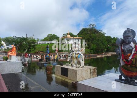 Complesso di templi indù Grand Bassin, Mauritius Foto Stock