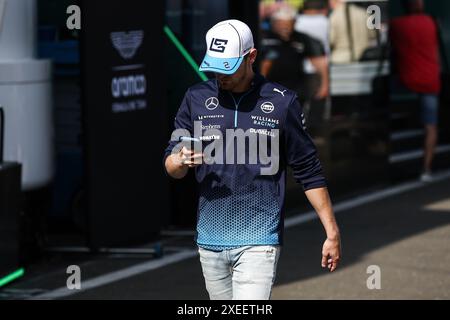 SARGEANT Logan (usa), Williams Racing FW46, ritratto durante il Gran Premio d'Austria di Formula 1 Qatar Airways 2024, undicesimo round del Campionato del mondo di Formula 1 2024 dal 28 al 30 giugno 2024 sul Red Bull Ring, a Spielberg, Austria Foto Stock
