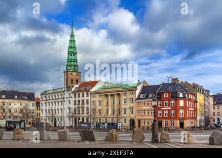 Strada di Copenhagen, Danimarca Foto Stock
