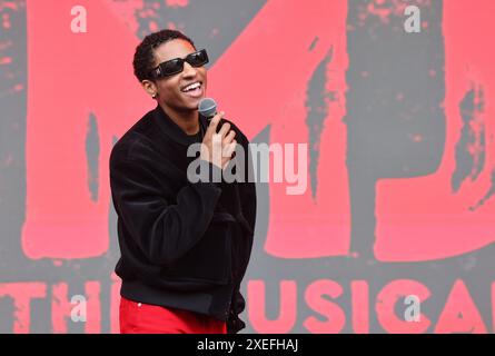 MJ The Musical, al West End Live 2024, a Traflgar Square, Londra, Regno Unito Foto Stock