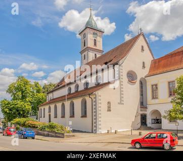 Chiesa parrocchiale cattolica di St. Martin, Aulendorf Foto Stock