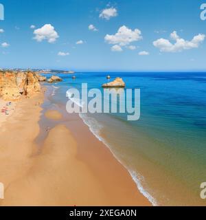 Praia dos Tres Castelos, Algarve, Portogallo. Foto Stock