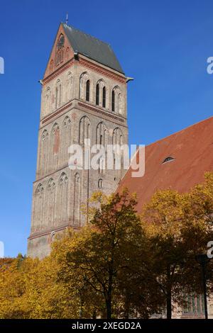 Chiesa di Santa Maria ad Anklam, Germania Foto Stock