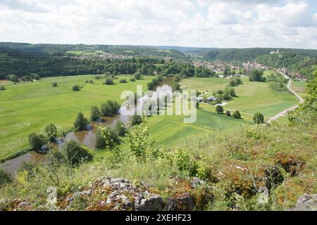 Naabtal, valle di Naab Foto Stock