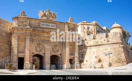 Porta Victoria. La Valletta, Malta. Foto Stock