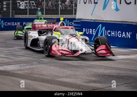 SERIE NTT INDYCAR: 2 giugno Detroit Grand Prix Foto Stock