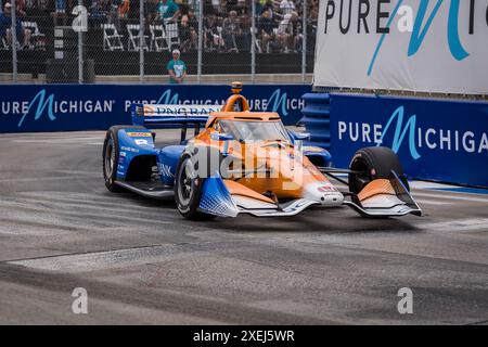 SERIE NTT INDYCAR: 2 giugno Detroit Grand Prix Foto Stock