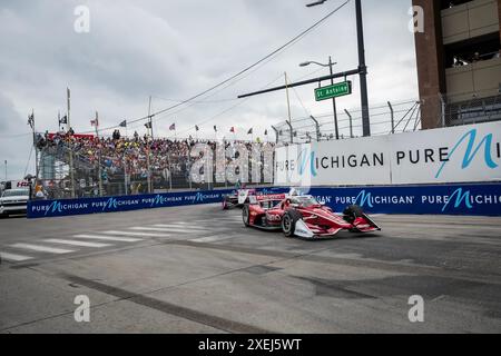 SERIE NTT INDYCAR: 2 giugno Detroit Grand Prix Foto Stock