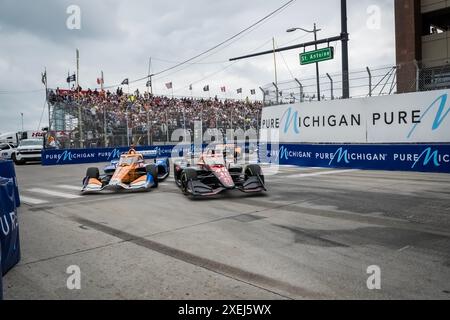 SERIE NTT INDYCAR: 2 giugno Detroit Grand Prix Foto Stock