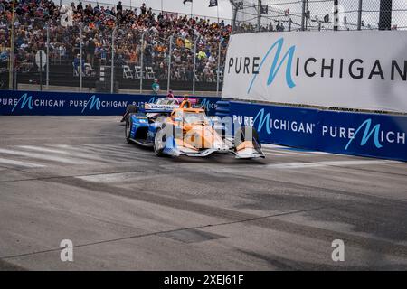 SERIE NTT INDYCAR: 2 giugno Detroit Grand Prix Foto Stock