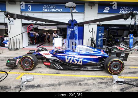 Spielberg, Autriche. 28 giugno 2024. Visa Cash App RB F1 Team durante il Gran Premio d'Austria di Formula 1 Qatar Airways 2024, 11° appuntamento del Campionato del mondo di Formula 1 2024 dal 28 al 30 giugno 2024 sul Red Bull Ring di Spielberg, Austria - Photo Xavi Bonilla/DPPI Credit: DPPI Media/Alamy Live News Foto Stock