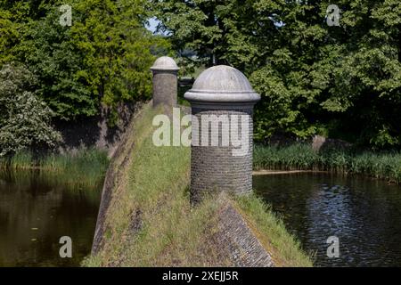 Roccaforte storica struttura difensiva di Waterlinie della città olandese di Naarden Foto Stock