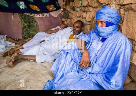 Mauritania, M'Haireth, vita quotidiana Foto Stock