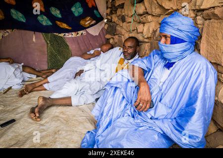 Mauritania, M'Haireth, vita quotidiana Foto Stock