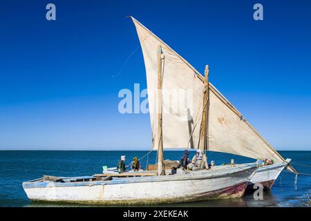 Mauritania, Iwik, Iouik, villaggio di pescatori Foto Stock