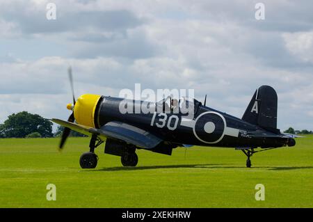 Chance-Vought, FG-1D, Sywell, Air display, Inghilterra, Regno Unito. Foto Stock