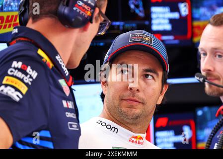 Spielberg, Austria. 28 giugno 2024. Sergio Perez (mex) Red Bull Racing. 28.06.2024. Formula 1 World Championship, Rd 11, Austrian Grand Prix, Spielberg, Austria, giorno di qualificazione Sprint. Il credito fotografico dovrebbe essere: XPB/Alamy Live News. Foto Stock