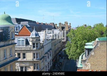 Vista dall'alto degli edifici storici di Oxford nel Regno Unito. Foto Stock