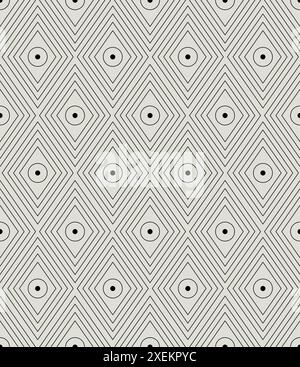 Motivo Black e Beige Sand Colors rete decorativa in stile chevron astratto Illustrazione Vettoriale