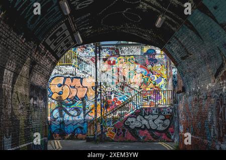 Street art, Brick Lane, East London, Londra, Regno Unito; Londra, Inghilterra Foto Stock
