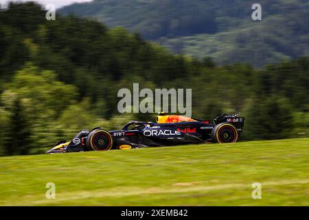 Spielberg, Austria. 28 giugno 2024. Sergio Perez (mex) - Oracle Red Bull Racing - Red Bull RB20 - Honda RBPT durante la Formula 1 Qatar Airways Austrian Grand Prix 2024, RedBull Ring, Spielberg, Austria il 28 giugno 2024 (foto di Alessio De Marco/Sipa USA) crediti: SIPA USA/Alamy Live News Foto Stock