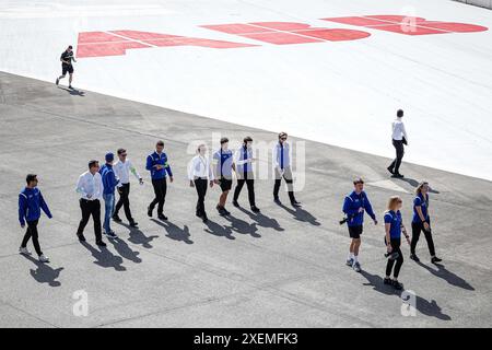 Portland, Etats Unis. 28 giugno 2024. Maserati MSG Racing, Maserati tipo Folgore, driver Track Walk, durante l'ePrix di Portland 2024, 9° incontro del Campionato Mondiale ABB FIA di Formula e 2023-24, sul circuito Internazionale di Portland dal 28 al 30 giugno 2024 a Portland, Stati Uniti d'America - Photo Frédéric le Floc'h/DPPI credito: media DPPI/Alamy Live News Foto Stock