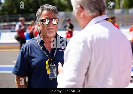 Portland, Etats Unis. 28 giugno 2024. ANDRETTI Michael (usa), Team Owner di Andretti Motorsport, ritratto durante l'ePrix di Portland 2024, 9° incontro del Campionato Mondiale ABB FIA Formula e 2023-24, sul circuito Internazionale di Portland dal 28 al 30 giugno 2024 a Portland, Stati Uniti d'America - Photo Julien Delfosse/DPPI Credit: media DPPI/Alamy Live News Foto Stock