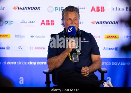 ANDRETTI Michael (usa), Team Owner di Andretti Motorsport, ritratto durante l'ePrix di Portland 2024, 9° incontro del Campionato Mondiale ABB FIA Formula e 2023-24, sul circuito Internazionale di Portland dal 28 al 30 giugno 2024 a Portland, Stati Uniti d'America - Photo Joao Filipe/DPPI credito: media DPPI/Alamy Live News Foto Stock