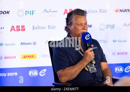 ANDRETTI Michael (usa), Team Owner di Andretti Motorsport, ritratto durante l'ePrix di Portland 2024, 9° incontro del Campionato Mondiale ABB FIA Formula e 2023-24, sul circuito Internazionale di Portland dal 28 al 30 giugno 2024 a Portland, Stati Uniti d'America - Photo Joao Filipe/DPPI credito: media DPPI/Alamy Live News Foto Stock