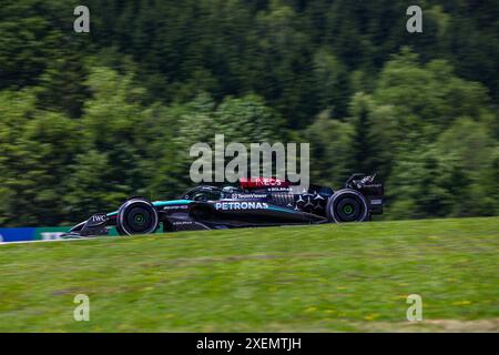 Durante le prove libere 1 di Formula 1 Qatar Airways Austrian Grand Prix 2024, RedBull Ring, Spielberg, Austria. 28 giugno 2024. Crediti: SIPA USA/Alamy Live News Foto Stock