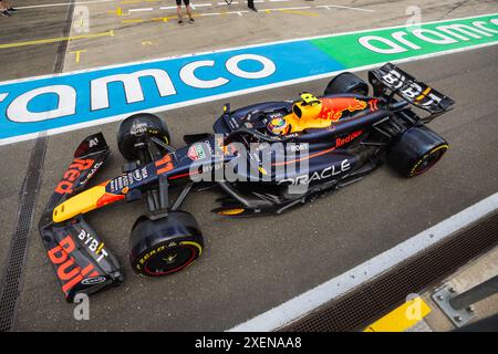 Red Bull Ring, Spielberg, Austria. 28.June.2024; Sergio Perez del Messico e Oracle Red Bull Racing durante il Gran Premio d'Austria di Formula 1 crediti: Jay Hirano/AFLO/Alamy Live News Foto Stock