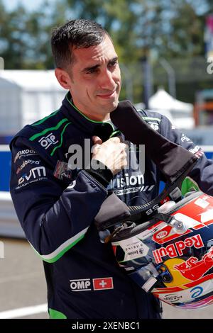 Portland, Etats Unis. 28 giugno 2024. BUEMI Sébastien (swi), Envision Racing, Jaguar i-Type 6, ritratto, durante l'ePrix di Portland 2024, 9° incontro del Campionato Mondiale ABB FIA di Formula e 2023-24, sul circuito Internazionale di Portland dal 28 al 30 giugno 2024 a Portland, Stati Uniti d'America - foto Frédéric le Floc'h/DPPI credito: media DPPI/Alamy Live News Foto Stock