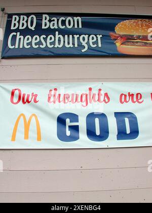 DATA RECORD NON DICHIARATA il famoso ristorante Mac Donalds è ovunque Foto Stock