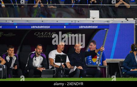 Francoforte, Germania. 23 giugno 2024. Co Trainer Sandro Wagner (Deutschland) Trainer Julian Nagelsmann (Deutschland) Svizzera - Germania Schweiz - Deu Foto Stock