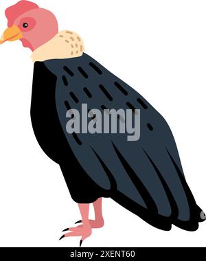 cartone animato di uccelli condor andini Illustrazione Vettoriale