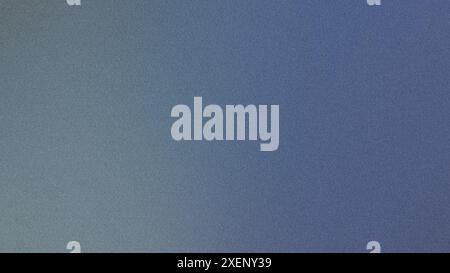 Sfondo a gradiente granuloso con transizione dal blu al grigio Foto Stock