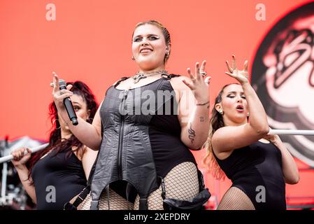 Concerto di musica della cantante italiana - BigMama - apertura Doja Cat BigMama Marianna Mammone Milano Ippodromo SNAI San Siro Italia Copyright: XMirkoxFava/TSCKx/xLiveMediax LPM 1423534 Foto Stock