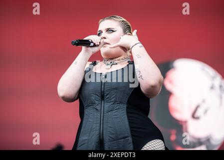 Concerto di musica della cantante italiana - BigMama - apertura Doja Cat BigMama Marianna Mammone Milano Ippodromo SNAI San Siro Italia Copyright: XMirkoxFava/TSCKx/xLiveMediax LPM 1423533 Foto Stock