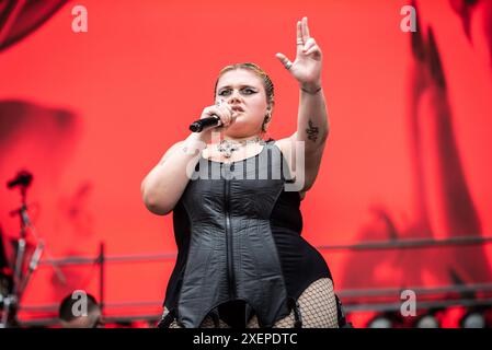 Concerto di musica della cantante italiana - BigMama - apertura Doja Cat BigMama Marianna Mammone Milano Ippodromo SNAI San Siro Italia Copyright: XMirkoxFava/TSCKx/xLiveMediax LPM 1423540 Foto Stock