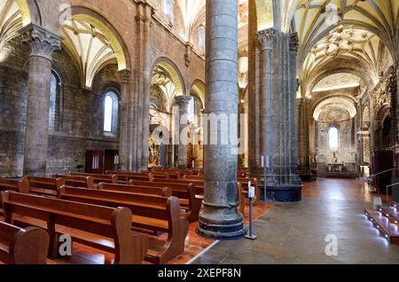 Basilica di San Pietro, Cattedrale di Jaca, provincia di Huesca, Aragona, Spagna, Europa Foto Stock