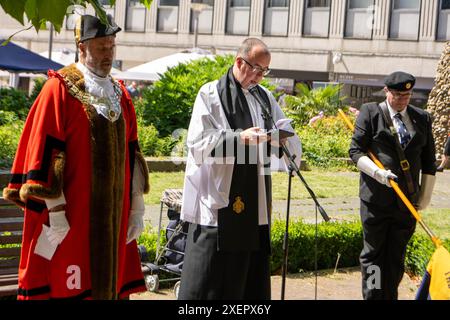 9° Brentwood Essex 29 giugno 2024 giorno delle forze Armate Brentwood Essex credito: Ian Davidson/Alamy Live News Foto Stock