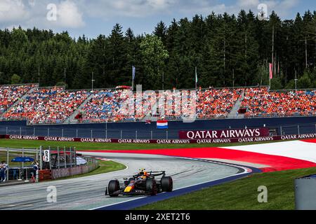 11 PEREZ Sergio (mex), Red Bull Racing RB20, azione durante il Gran Premio d'Austria di Formula 1 Qatar Airways 2024, 11° round del Campionato del mondo di Formula 1 2024 dal 28 al 30 giugno 2024 sul Red Bull Ring, a Spielberg, Austria - Photo Antonin Vincent/DPPI credito: media DPPI/Alamy Live News Foto Stock