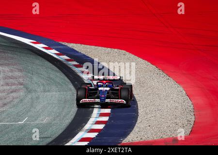 03 RICCIARDO Daniel (aus), Visa Cash App RB F1 Team VCARB 01, azione durante il Gran Premio d'Austria di Formula 1 Qatar Airways 2024, 11° round del Campionato del mondo di Formula 1 2024 dal 28 al 30 giugno 2024 sul Red Bull Ring di Spielberg, Austria - Photo Antonin Vincent/DPPI credito: DPPI Media/Alamy Live News Foto Stock