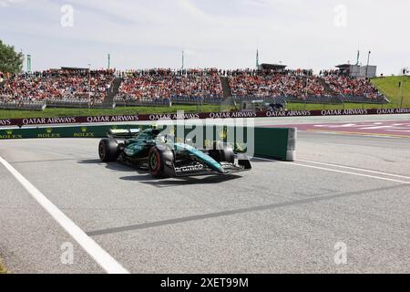 14 Fernando Alonso (Aston Martin Aramco Formula One Team, #14), qualifiche, AUT, Oesterreich, Formel 1 Weltmeisterschaft, Gran Premio d'Austria, 29.06.2024 foto: Eibner-Pressefoto/Annika Graf Foto Stock