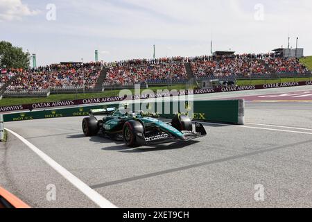 14 Fernando Alonso (Aston Martin Aramco Formula One Team, #14), qualifiche, AUT, Oesterreich, Formel 1 Weltmeisterschaft, Gran Premio d'Austria, 29.06.2024 foto: Eibner-Pressefoto/Annika Graf Foto Stock